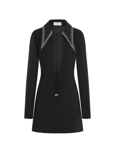 16Arlington Imre embellished collared mini dress - Black - zdjęcie produktu nr 1