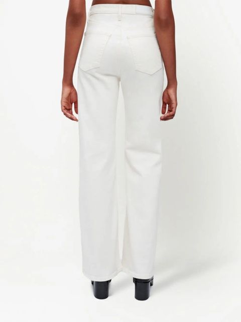 RE/DONE high-waist wide-leg jeans - White