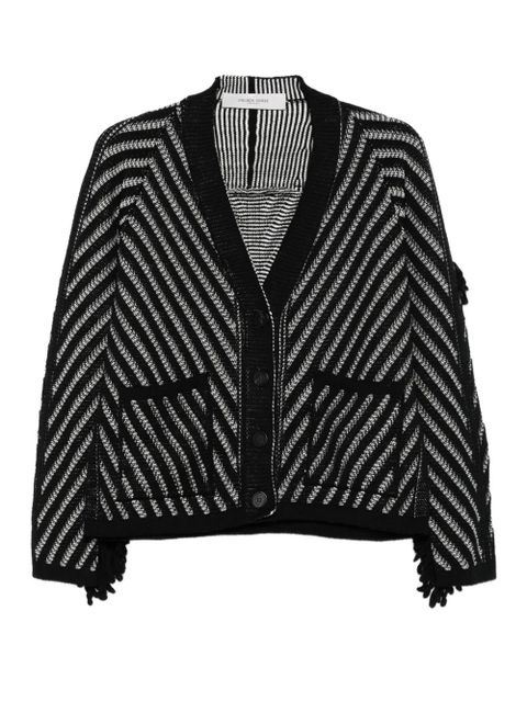 Golden Goose striped wool cardigan - Black - zdjęcie produktu nr 1