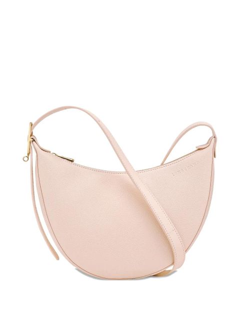 Longchamp small Le Foulonné grained-leather cross body bag - Pink