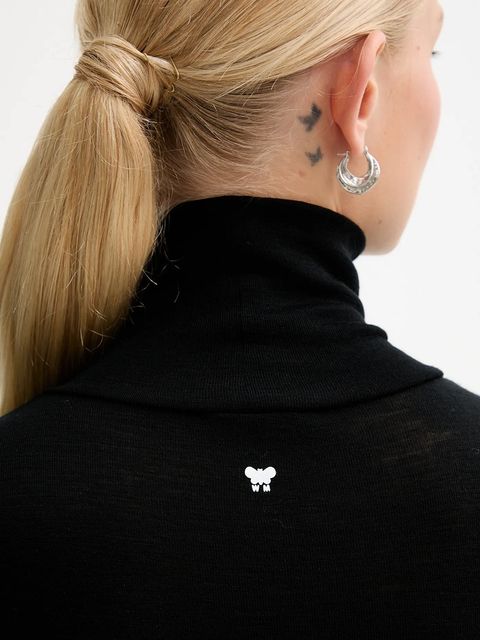 Weekend Max Mara longsleeve z dodatkiem wełny TESEO