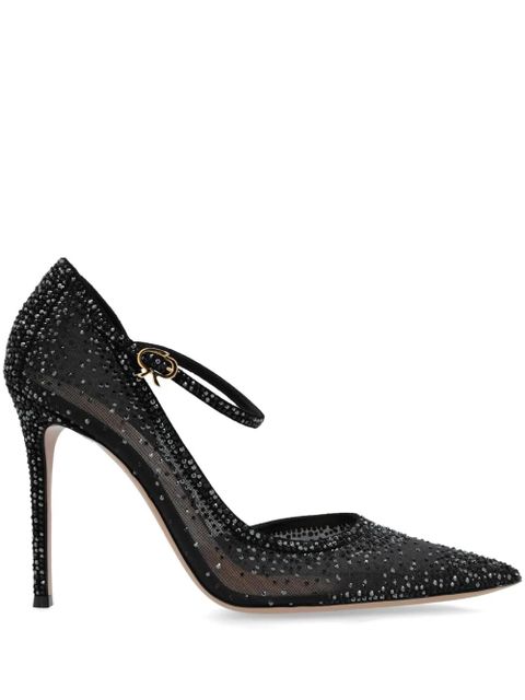 Gianvito Rossi 115mm crystal-embellished pumps - Black - zdjęcie produktu nr 1