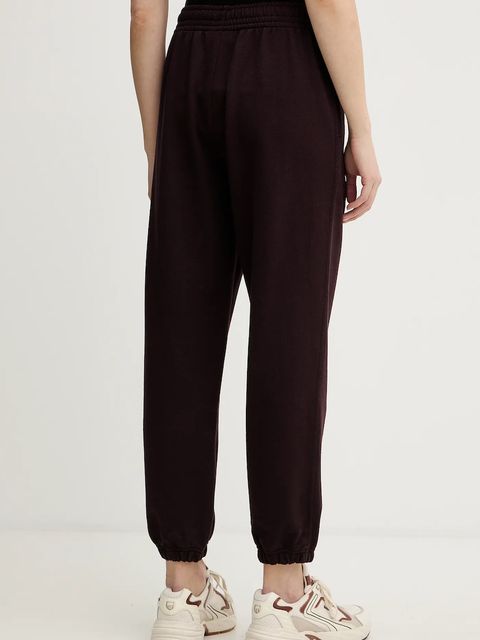 Calvin Klein Jeans spodnie dresowe damskie kolor brązowy gładkie LV047B235G - zdjęcie produktu nr 2