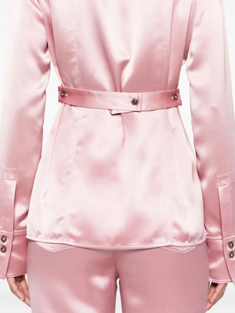 Nanushka Nathalie fitted shirt - Pink