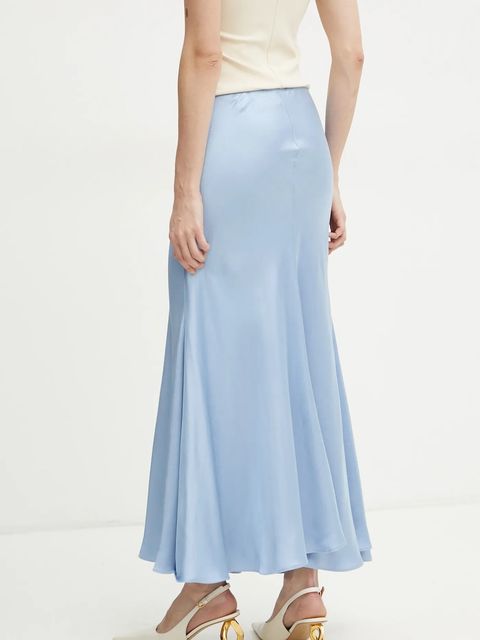 Bardot spódnica kolor niebieski maxi rozkloszowana 59754SB1