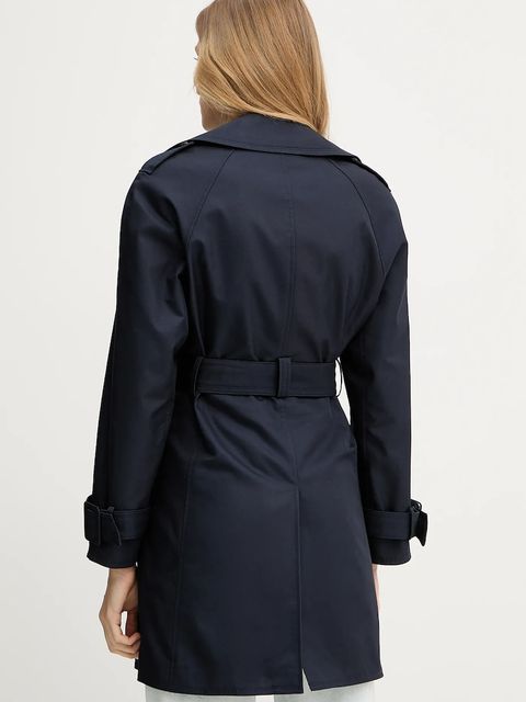 Pinko trencz damski kolor granatowy przejściowy 104717 A1PR