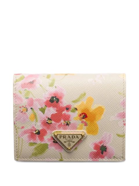 Prada floral-print wallet - Neutrals - zdjęcie produktu nr 1