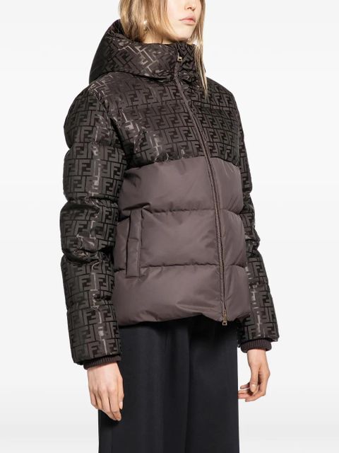 FENDI Brown FF down jacket - zdjęcie produktu nr 2