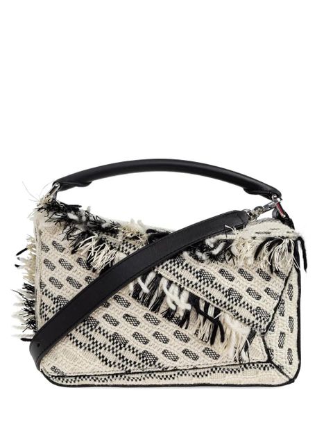 LOEWE x Albers Puzzle fringed tote bag - Neutrals - zdjęcie produktu nr 1