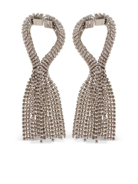 Rabanne crystal-embelished earrings - Silver - zdjęcie produktu nr 1
