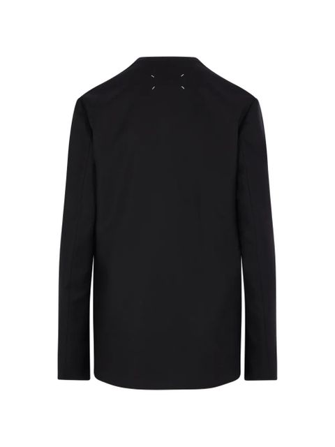 Maison Margiela logo-detail blazer - Black - zdjęcie produktu nr 1