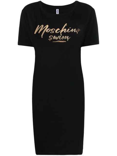 Moschino logo-print T-shirt dress - Black - zdjęcie produktu nr 1