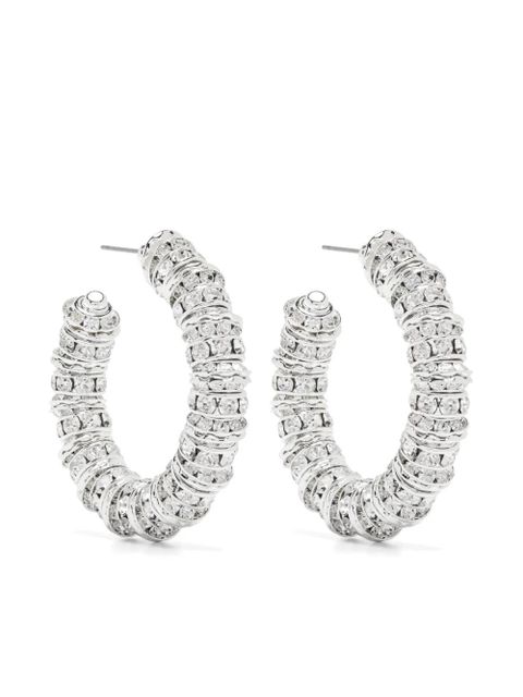 Magda Butrym crystal hoop earrings - Silver
