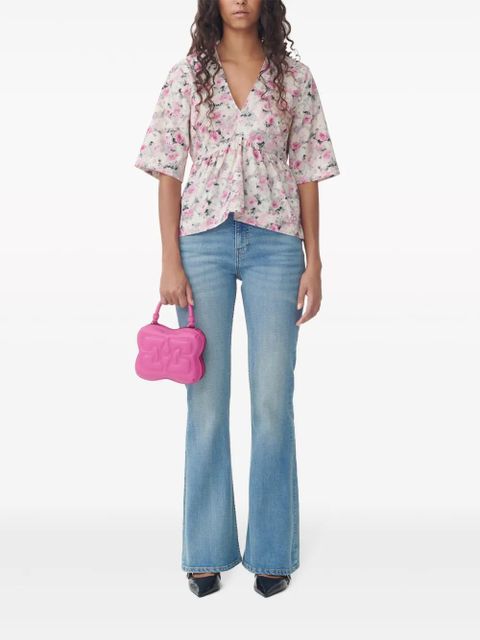 GANNI mid-rise flared jeans - Blue - zdjęcie produktu nr 2