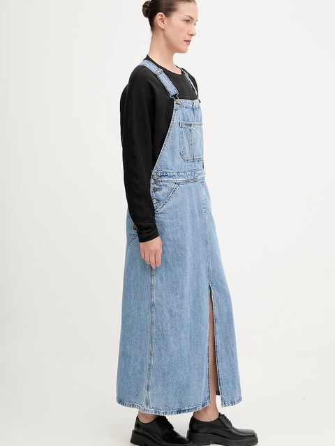G-Star sukienka jeansowa kolor niebieski maxi prosta D27734.D536 - zdjęcie produktu nr 2