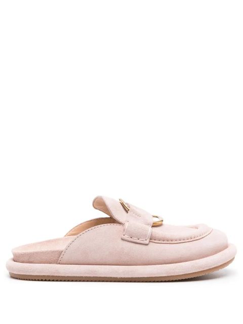 Moncler Bell suede mules - Pink - zdjęcie produktu nr 1