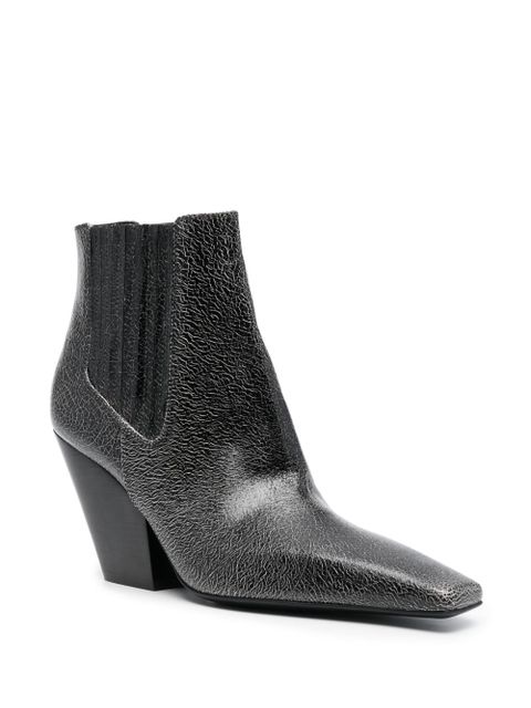 Casadei Anastasia 80mm leather boots - Black - zdjęcie produktu nr 2