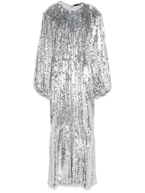 ROTATE BIRGER CHRISTENSEN sequined maxi dress - Silver - zdjęcie produktu nr 1