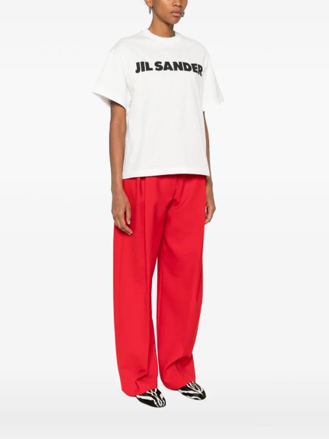 Jil Sander logo crew-neck T-shirt - White