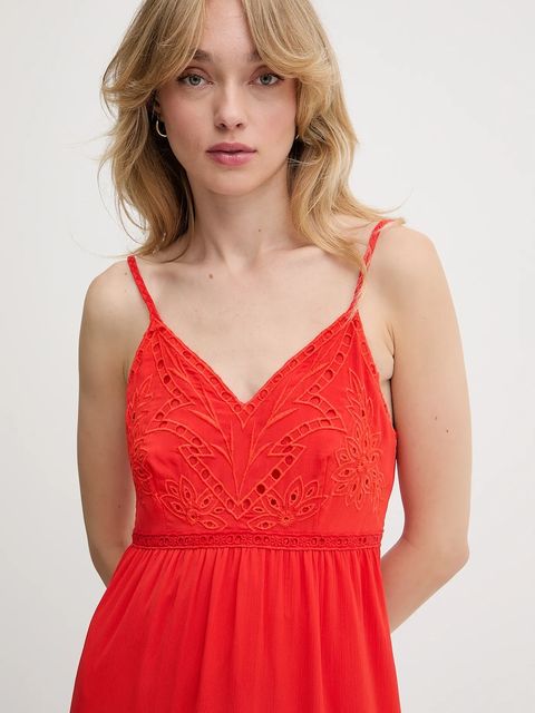 Morgan sukienka ROUBI kolor czerwony maxi rozkloszowana ROUBI - zdjęcie produktu nr 2