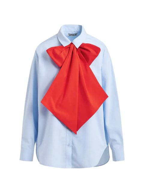 Essentiel Antwerp bow-detail shirt - Blue - zdjęcie produktu nr 1