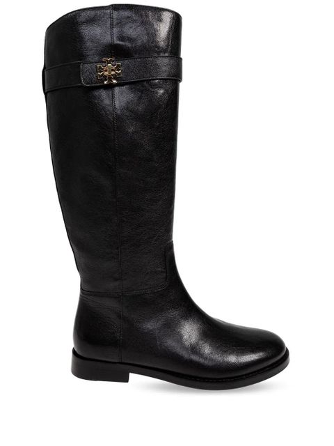 Tory Burch T Lock knee boots - Black - zdjęcie produktu nr 1