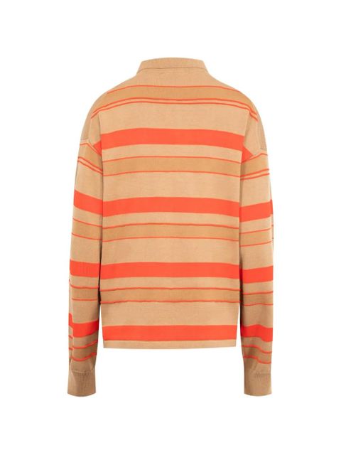 JW Anderson striped polo shirt - Neutrals - zdjęcie produktu nr 2