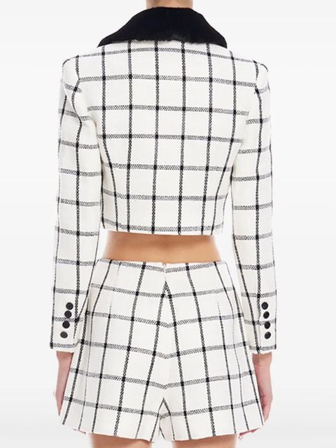 Self-Portrait checked jacket - Neutrals - zdjęcie produktu nr 2