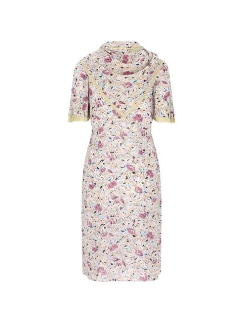 Prada floral-print dress - Purple - zdjęcie produktu nr 2