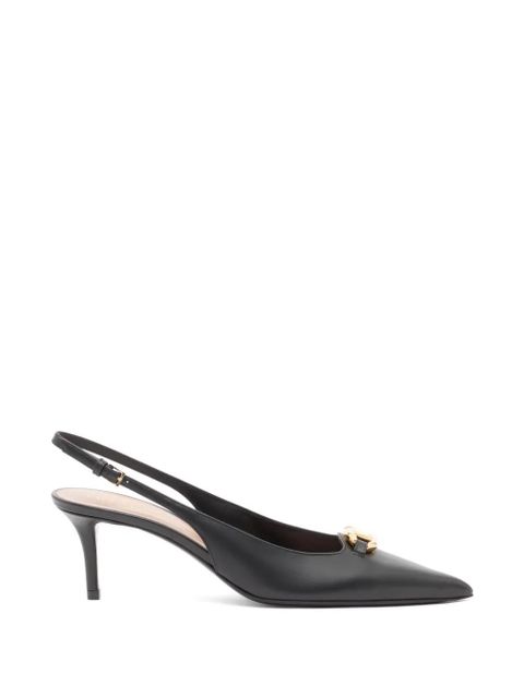 Valentino Garavani VLogoThe Bold Edition slingback pumps in calfskin 60mm - Black - zdjęcie produktu nr 1