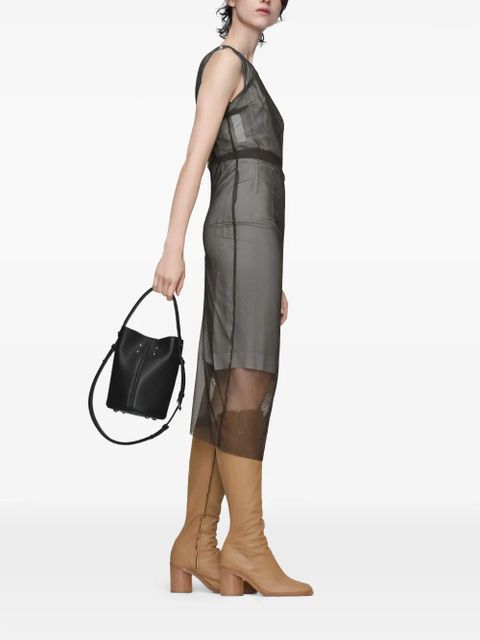 Maison Margiela semi-sheer midi dress - Grey