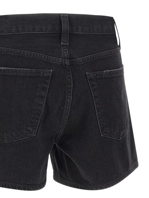 AGOLDE five-pocket denim shorts - Black