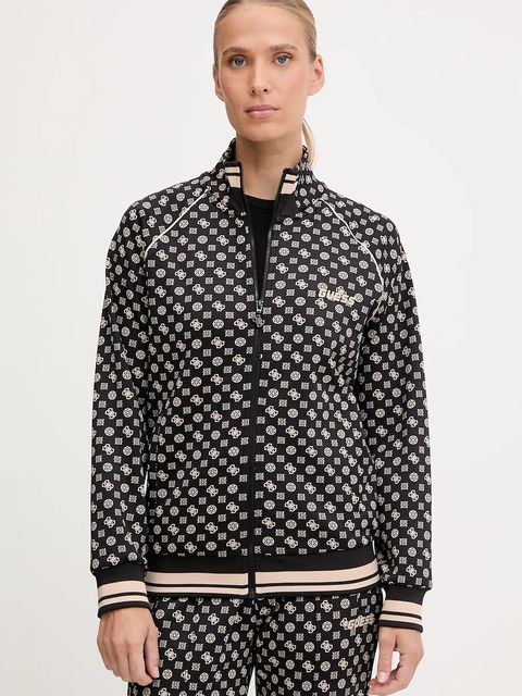 Guess bluza AGGIE damska kolor czarny wzorzysta V5YQ03 KB212 - zdjęcie produktu nr 1