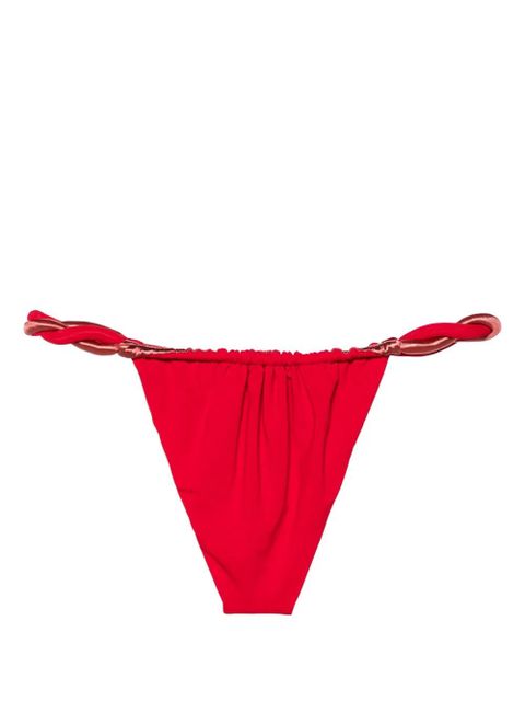 Isa Boulder Chunky Rope reversible bikini bottoms - Red - zdjęcie produktu nr 2