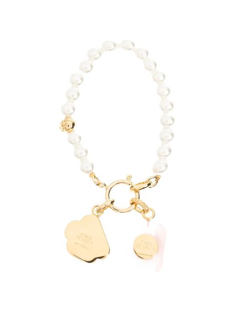 Casablanca icon pearl bracelet - Gold