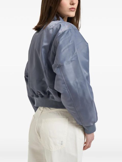ANINE BING Leon sleeve-pocket bomber jacket - Blue