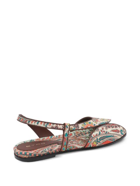 ETRO paisley printed sandals - Neutrals