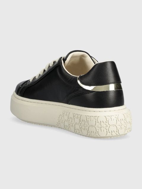 Pinko sneakersy skórzane Yoko kolor czarny SS0003 P014 ZI8