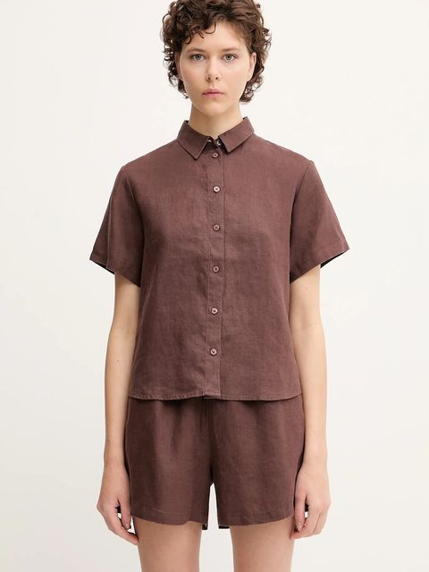 Samsoe Samsoe koszula lniana MINA - zdjęcie produktu nr 2