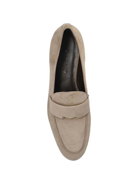 Max Mara panelled slip-on loafers - Neutrals