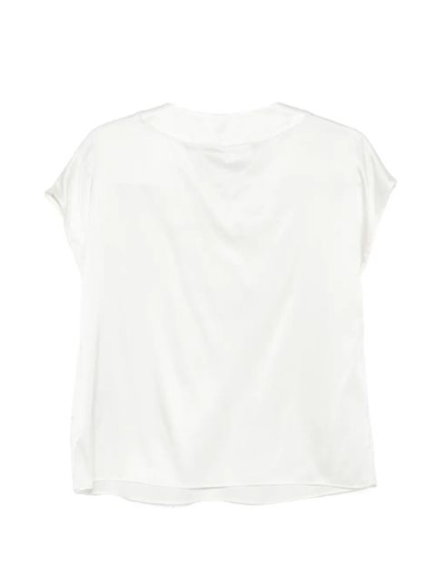 SOLOTRE V-neck blouse - Neutrals - zdjęcie produktu nr 2