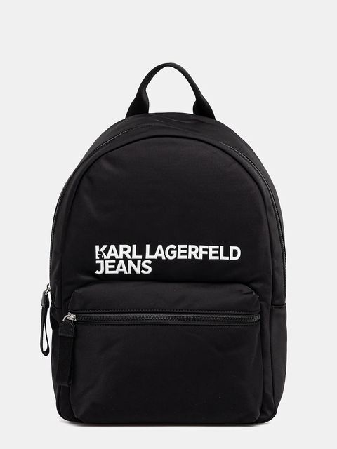 Karl Lagerfeld Jeans plecak kolor czarny duży z aplikacją A3M30353 - zdjęcie produktu nr 1