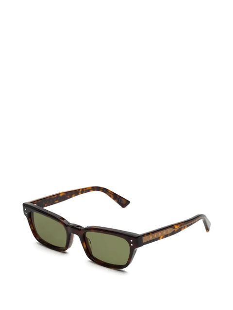 Marni Eyewear tortoiseshell-effect rectangle-frame sunglasses - Brown - zdjęcie produktu nr 2