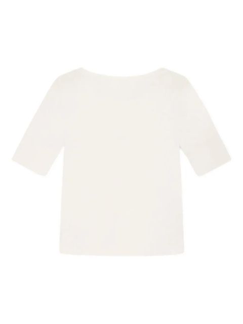 Chloé boat-neck T-shirt - White