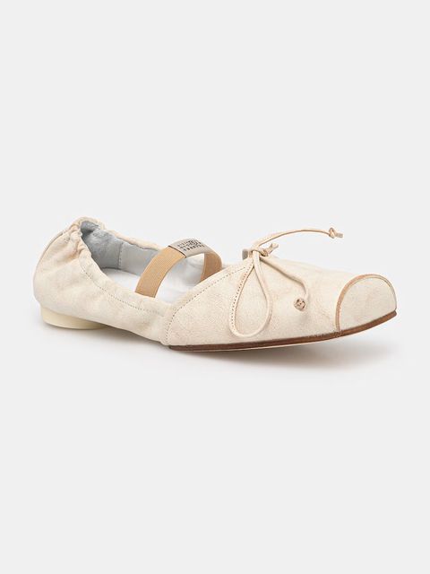 MM6 Maison Margiela baleriny skórzane - zdjęcie produktu nr 1