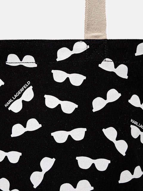 Karl Lagerfeld torebka dwustronna kolor beżowy A1W50020