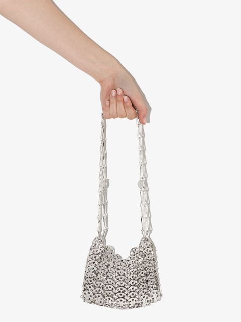 Rabanne Iconic 1969 Nano shoulder bag - Silver