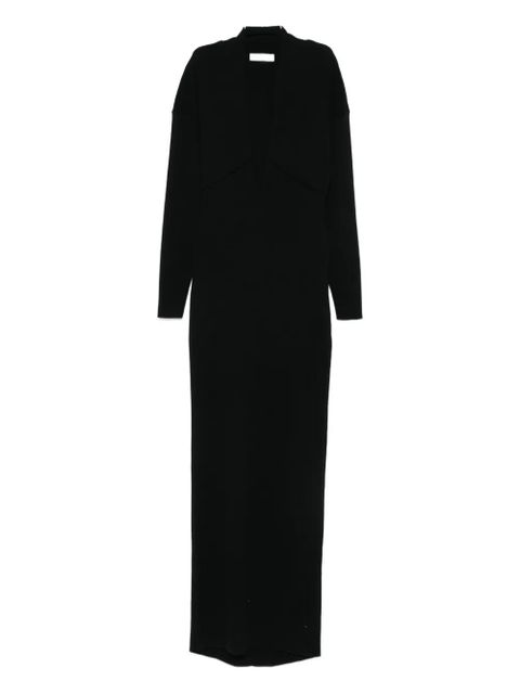 ENTIRE STUDIOS V-neck maxi dress - Black