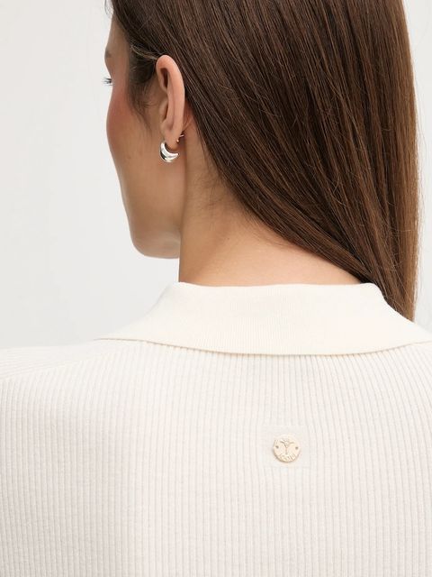 Joop! polo damski kolor beżowy 30047483