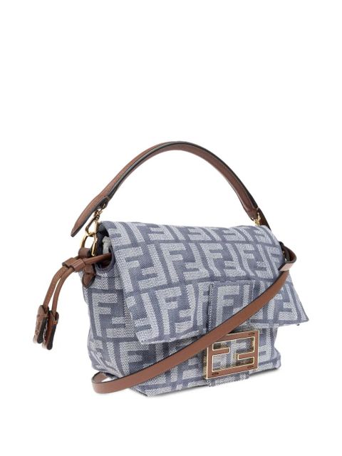 FENDI small Mamma monogram-canvas tote bag - Blue